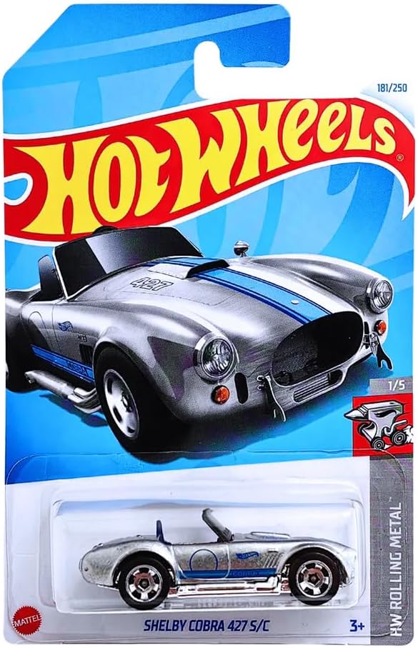 Hot Wheels Shelby Cobra 427 S/C HW Rolling Metal Ages 3 and Up (Grey)