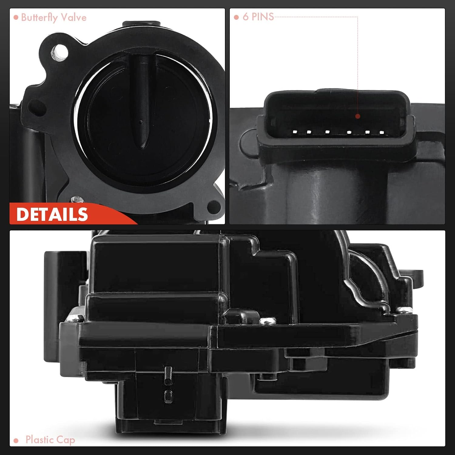 A-Premium Electronic Throttle Body Compatible with Mini Cooper 2007-2015, Cooper Countryman 2011-2016, Cooper Paceman 2013-2016, R52 R56 R57 R60 R61 1.6L (Turbocharged Only) Replace#13547528179