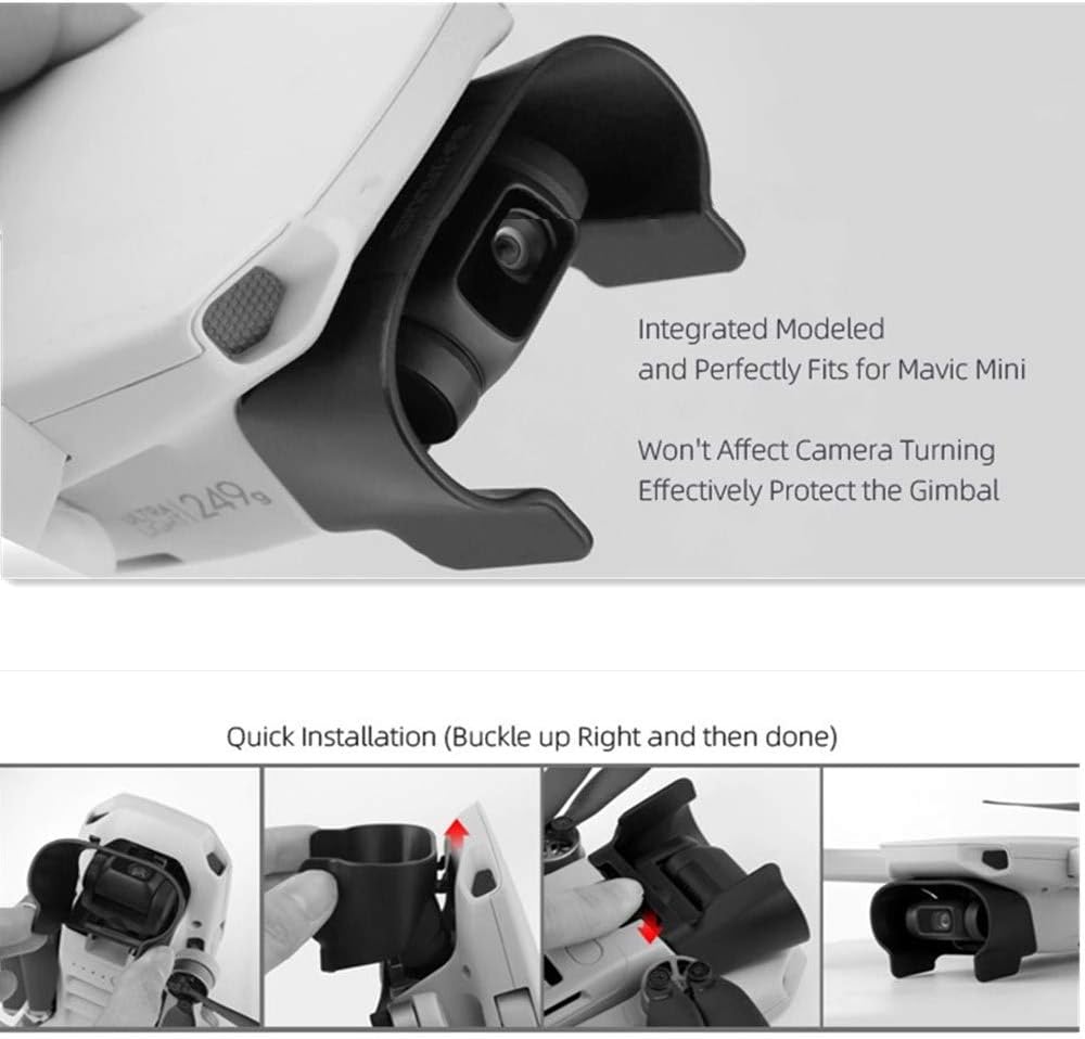 Mavic Mini Accessories Gimbal Camera Protector Hood,Lens Cover Guard for DJI Mavic mini, Mini 2 Camera image 5