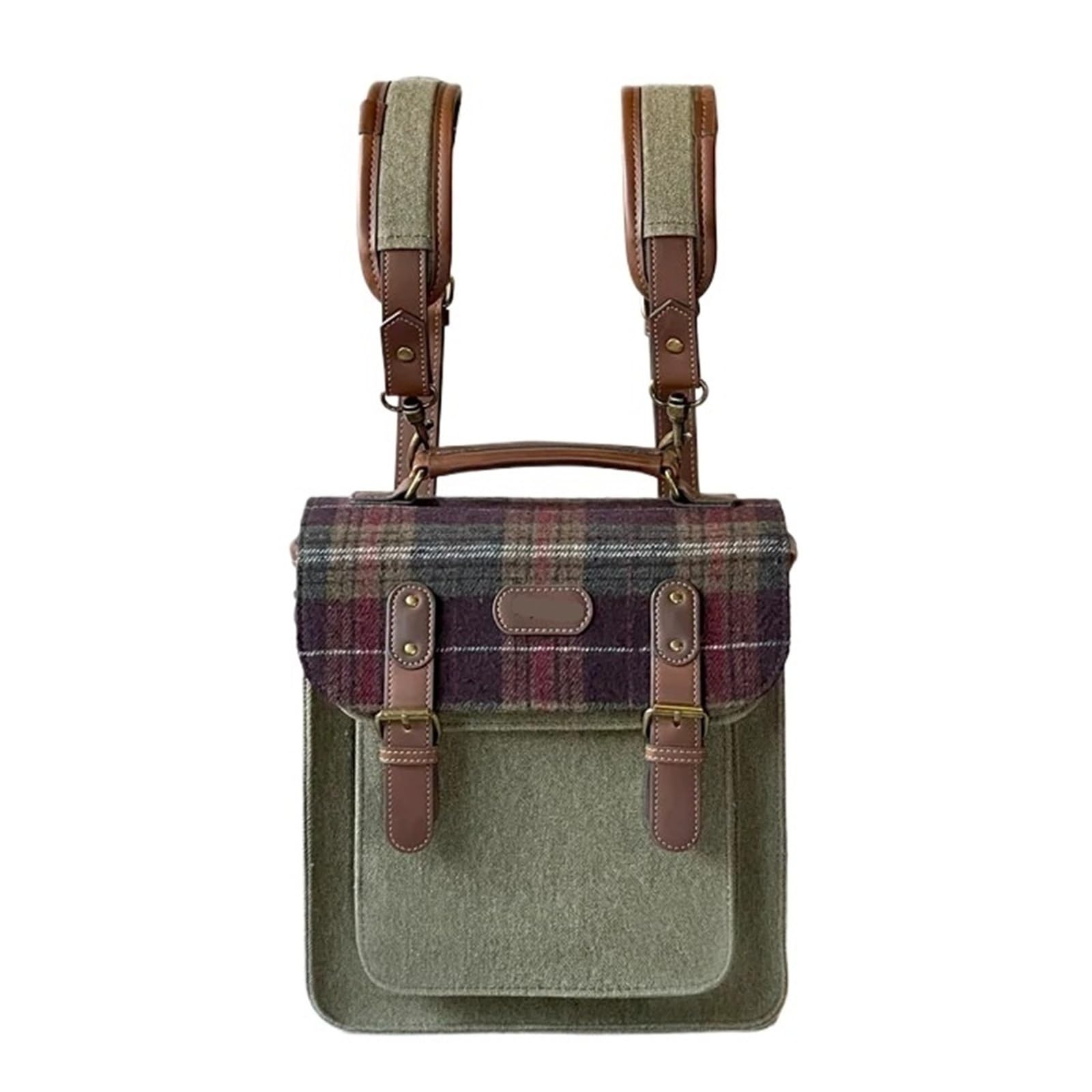 Compatibile con la borsa reflex mirrorless retrò Canon | Borsa a tracolla in stile vintage con interno imbottito for fotocamere mirrorless/reflex.(Light Green Small)