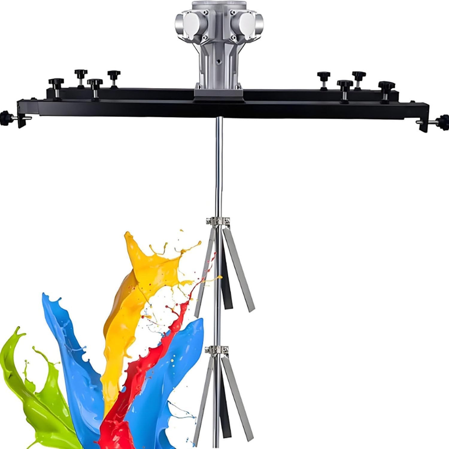 WTRYRN Pneumatic Vertical Mixer, Paint Stirring Tool, Pneumatic Air Stirring Tank Mixer, with Foldable Propeller, Used for Mixing Paints, Coatings Smallfive-cylinder