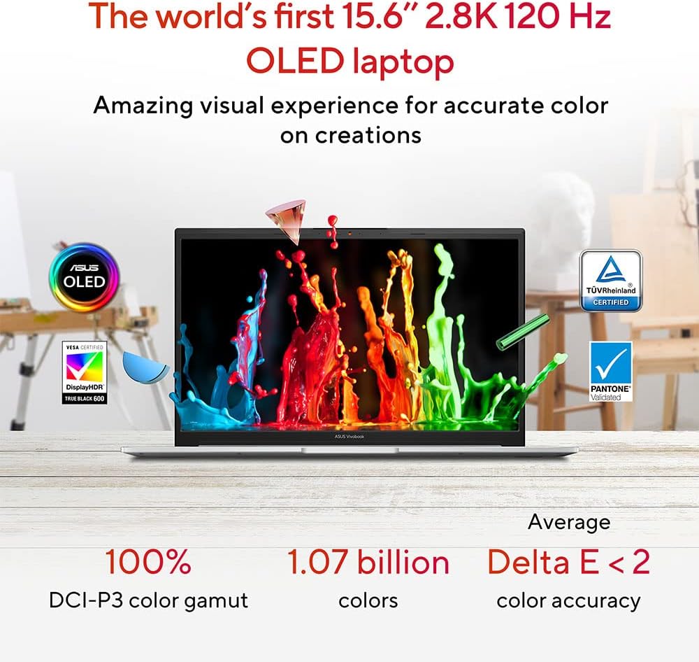 ASUS Laptop Vivobook Pro 15 M6500XV 15.6" 144Hz Full HD Laptop (AMD Ryzen 9-7940HS, NVIDIA GeForce RTX 4060, 16GB RAM, 512GB SSD, Windows 11) 4 618Fp4cYXoL. AC SL1000