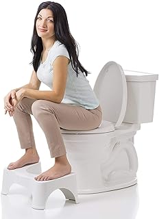 Comfortable Squat Stool for Western Toilet - 50 x 28 x 19cm | Portable & Sturdy Plastic Foot Step Stool for Potty Training | Ideal for Kids & Adults - Made in India