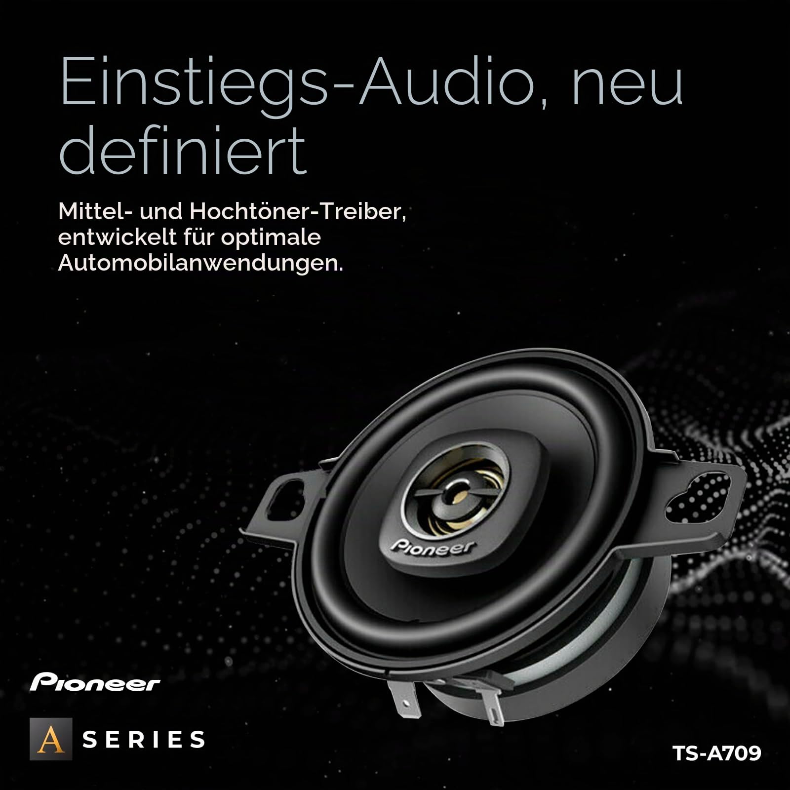 Pioneer TS-A709 A Series 2-3/4" 2-Wege, 450W Max Power, 16mm Hochtöner - Koaxial-Lautsprecher (Paar)