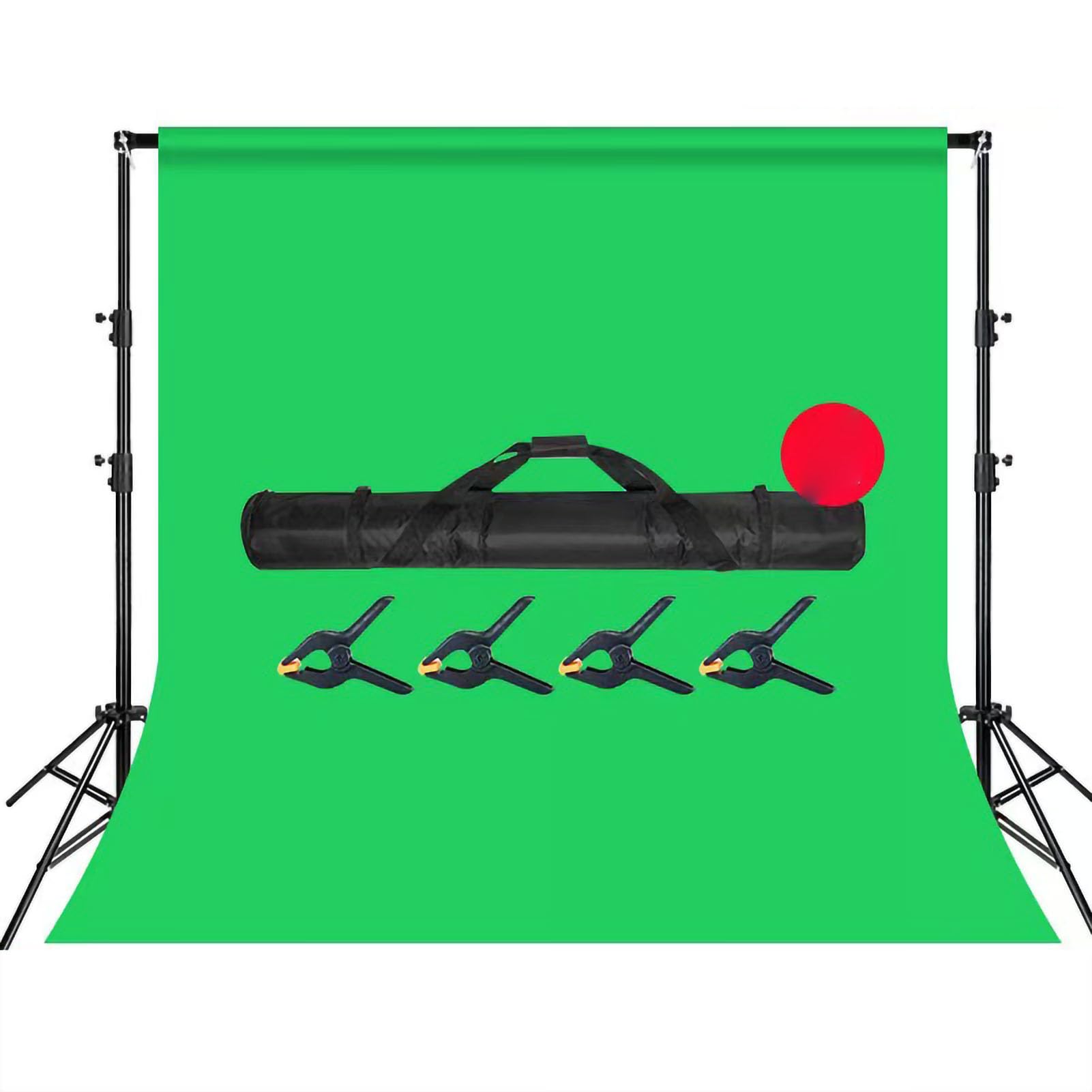 Leapiture Background Stand Iron Pipe Backdrop Support Stand Photo Backgroundsors Retractable Adjustable for Photography Studio Video (2x2m/2.19x2.19yd Without Backdrop)