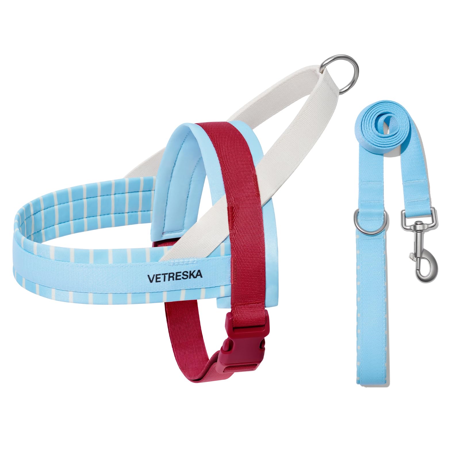 VETRESKA Harnais-Veste pour Chien Ajustable Anti-Étouffement, Harnais Contrôlable et à Marche Facile Harnais pour Chien avec Laisse Anti-Enchevêtrement Résistante, Misty Melot, XS