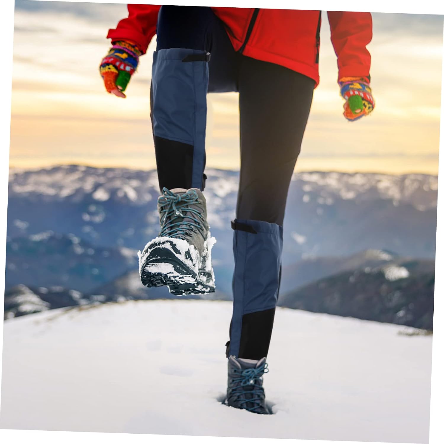 ibasenice Hiking Boots Gaiters for Outdoor Activities Waterproof Anti-Tear Leg Covers Unisex Camping Foot Protection Lightweight and Breathable for Winter Hiking and Outdoor Adventures image 5