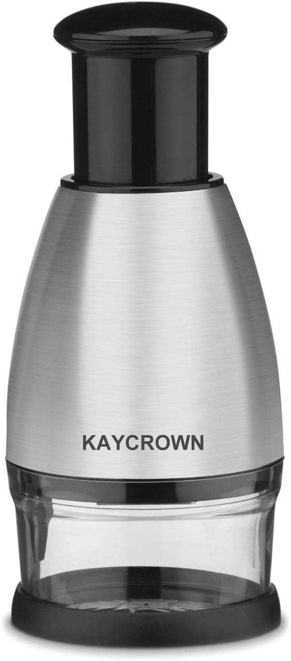 Kaycrown Premium Stainless Steel Chopper And Dicer Chop Veggies Herbs And Nuts With Ease