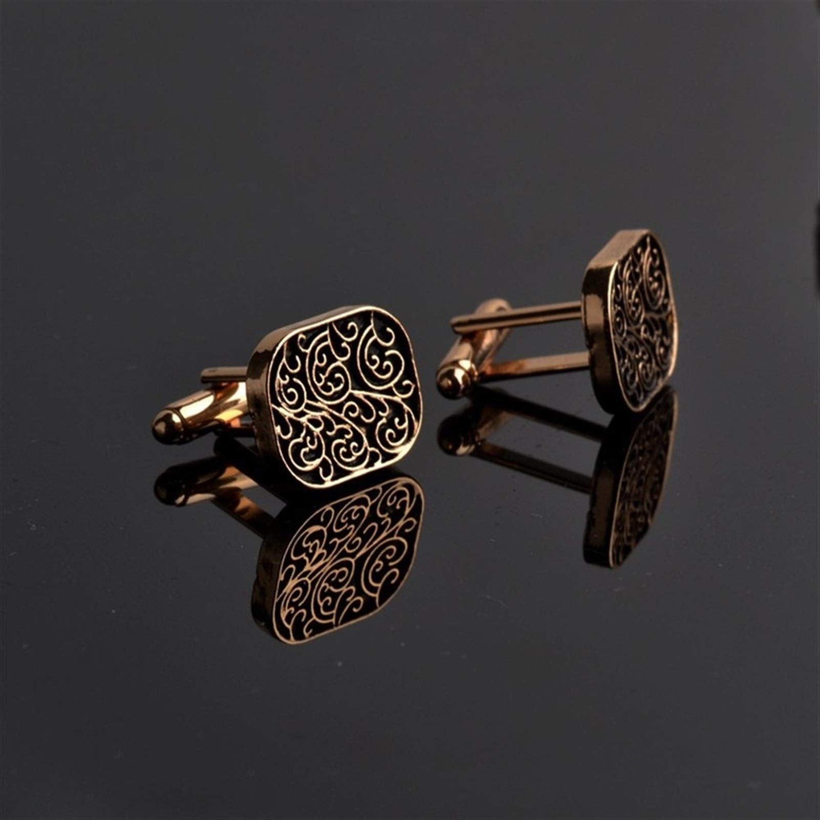 Camicie da Uomo Gemelli Collezione Accessori Uomo Carving Gemelli per Uomo Gemelli Casual (A Gold Lines)