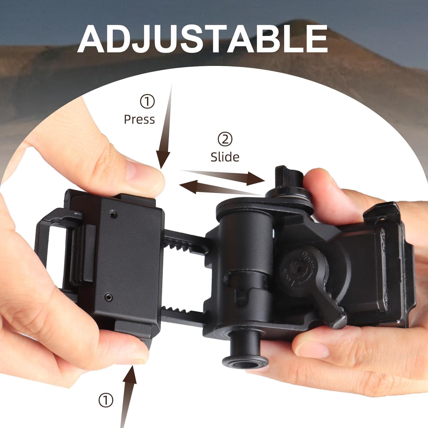 yss NVG Mount Night Vision Mount for L4G24 Metal Helmet Mount PVS18/PVS15/PVS31 Rhino Full Metal Aluminum Helmet Mount