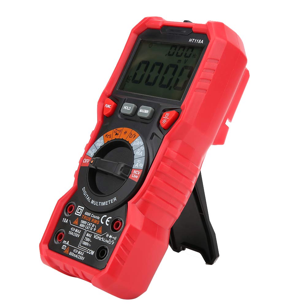 Multimetr miernik napięcia DC/AC 6000 Count Digital Multi-Tester automatyczny zakres wartości skutecznej amperomierz HT118A