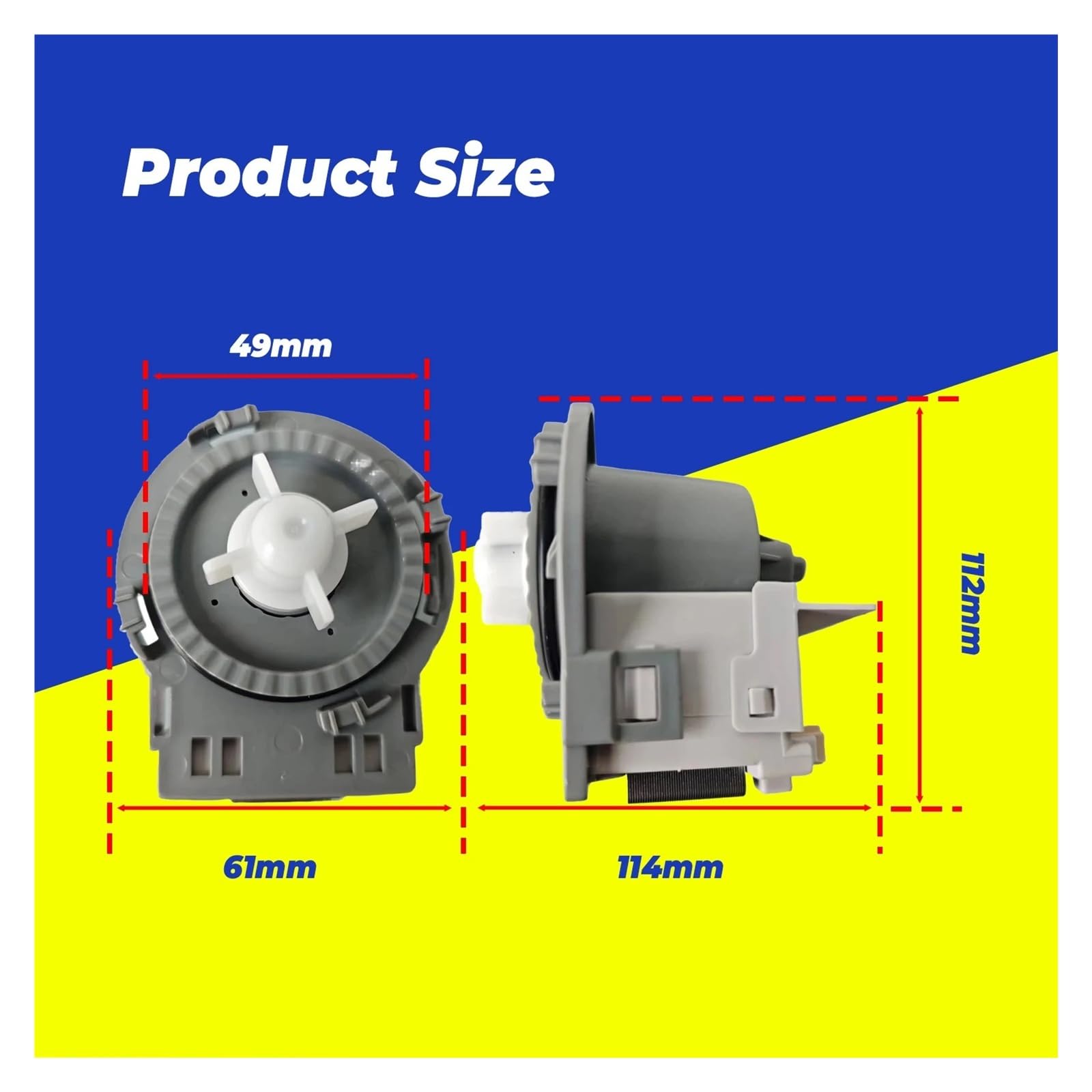 Pompe de vidange for lave-vaisselle 2718A 11001011001029 120V 60Hz 0,7A
