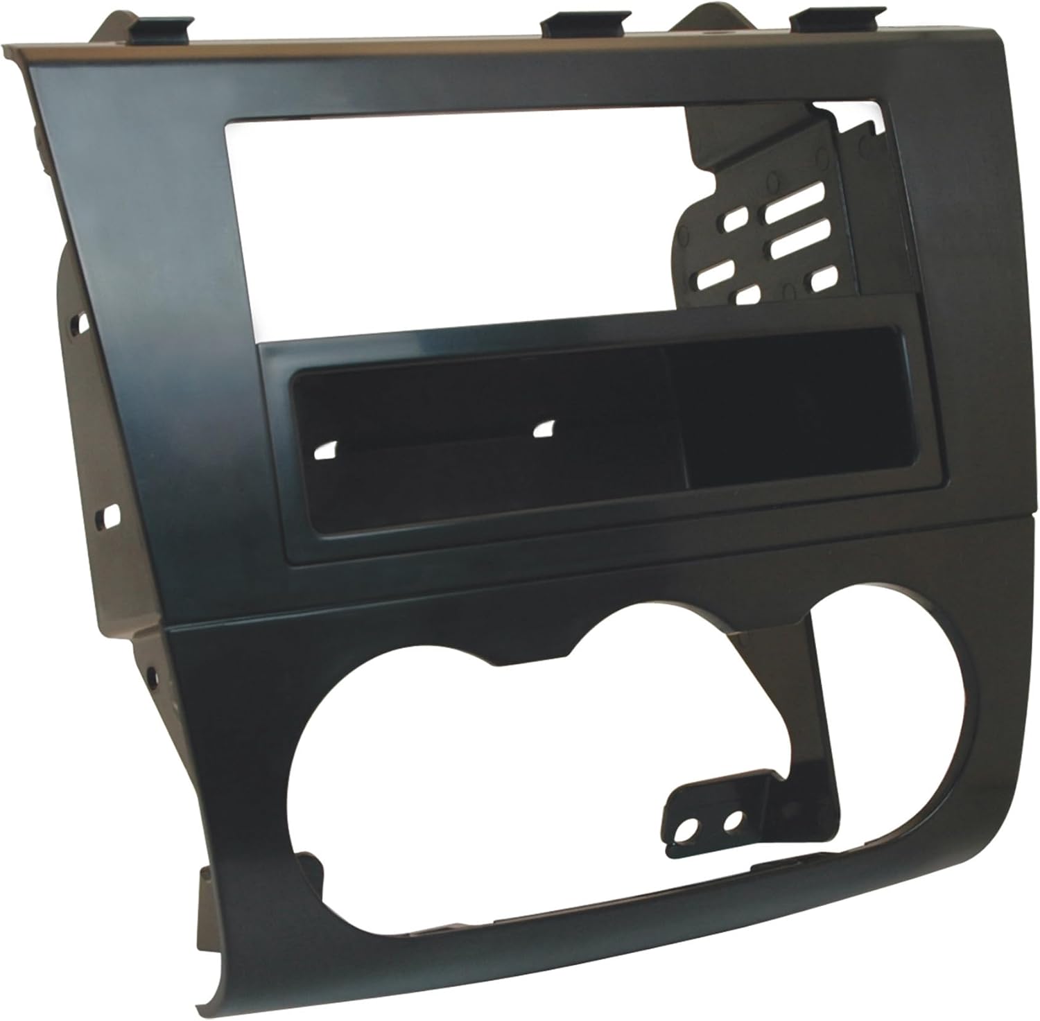 Scosche NN1642B Single or Double DIN Radio Installation Dash Kit Compatible with Select 2007-2013 Nissan Altima - 1 or 2 DIN Aftermarket Car Stereo Install Kit Radio Bracket - See Fit Guide in Images