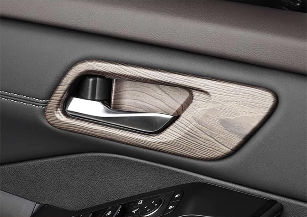 Carbon Fiber Interior Door Handle Bowl Cover Trims Fit For 2022 Kia EV6