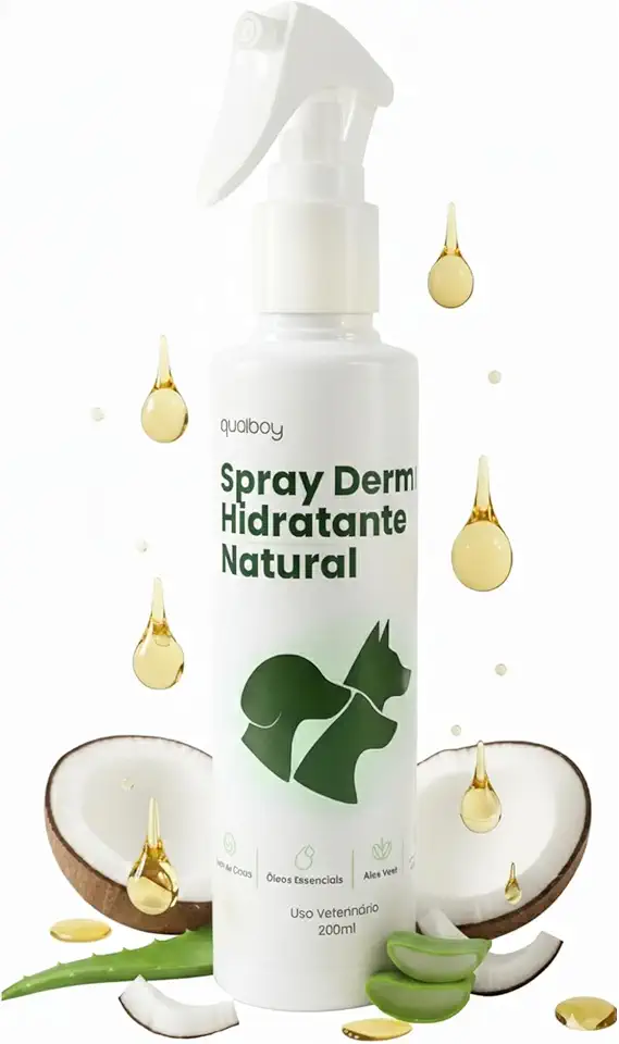 Spray Dermo Natural Premium, Contra Agentes Externos, Proteja o seu PET, Oléos Essenciais de Alta qualidade