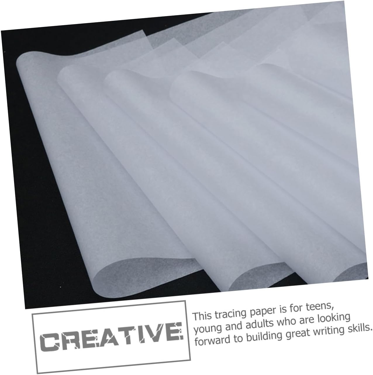 VILLCASE Translucent Tracing Paper Copying Drawing Paper for Handwriting Calligraphy Practice Smooth Writing Surface with Transparency for Teens and Adults
