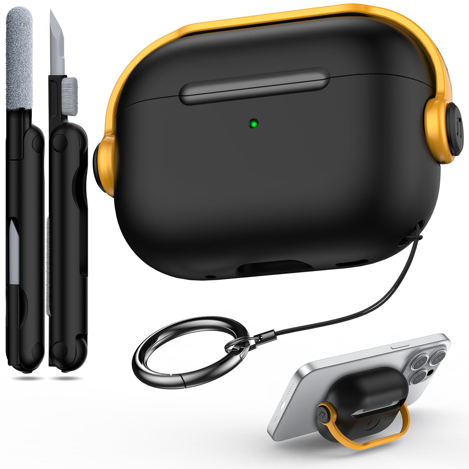 Amazon | R-fun Airpods Pro 3用ケース（セキュアロック＆クリーニング