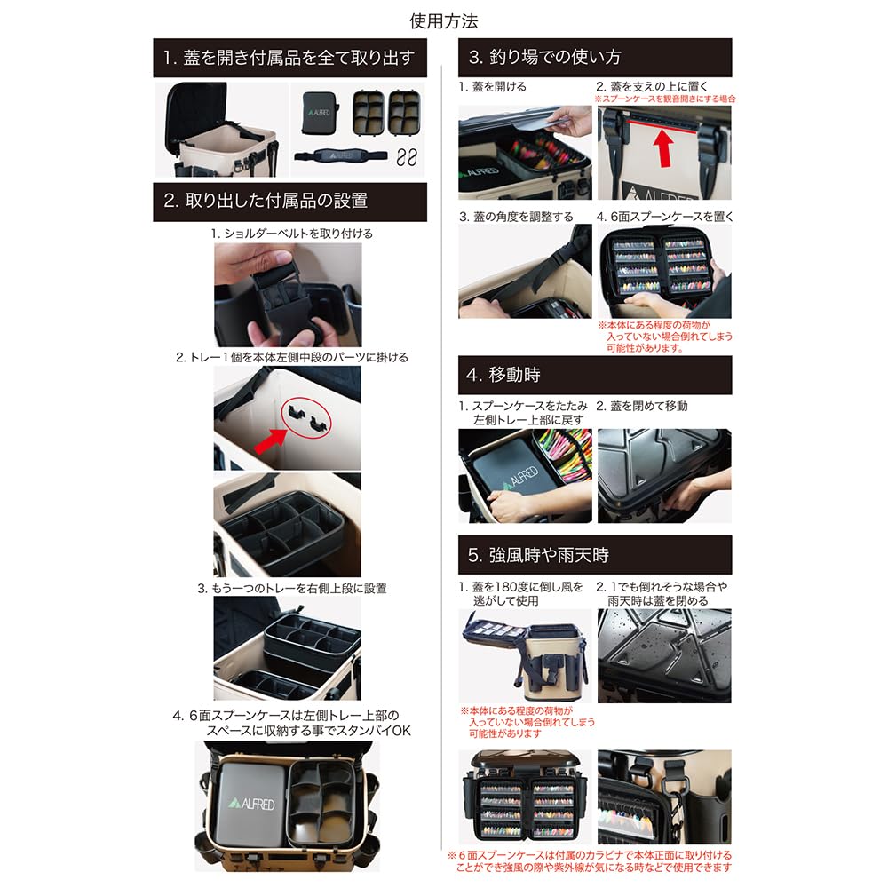 Amazon | アルフレッド オールインワンタックルボックス【ミリタリー 