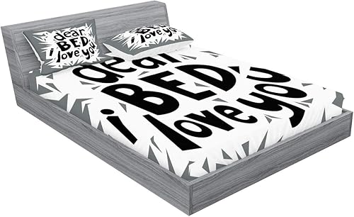 Miniatura 331 de Ambesonne Juego de sábanas bajeras y fundas de almohada occidentales, sombrero de vaquero con temática del salvaje oeste y cuerda de ganadería vieja