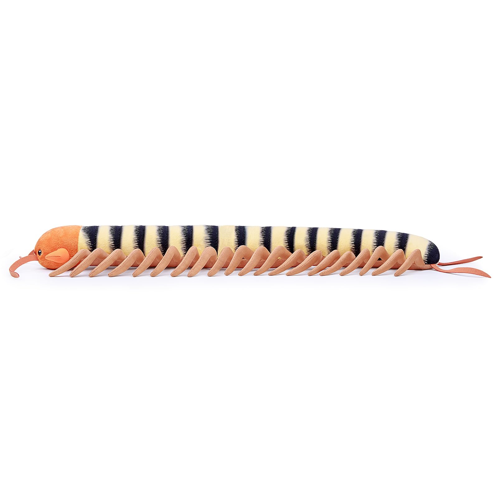lilizzhoumax Simulation Centipedes Plush Toy 23inch Yellow Realistic Stuffed Animal Wild Centipedes Insect Arthropods Toy Super Soft Home Decoration Animal Toy Gift for Kids - Image 2