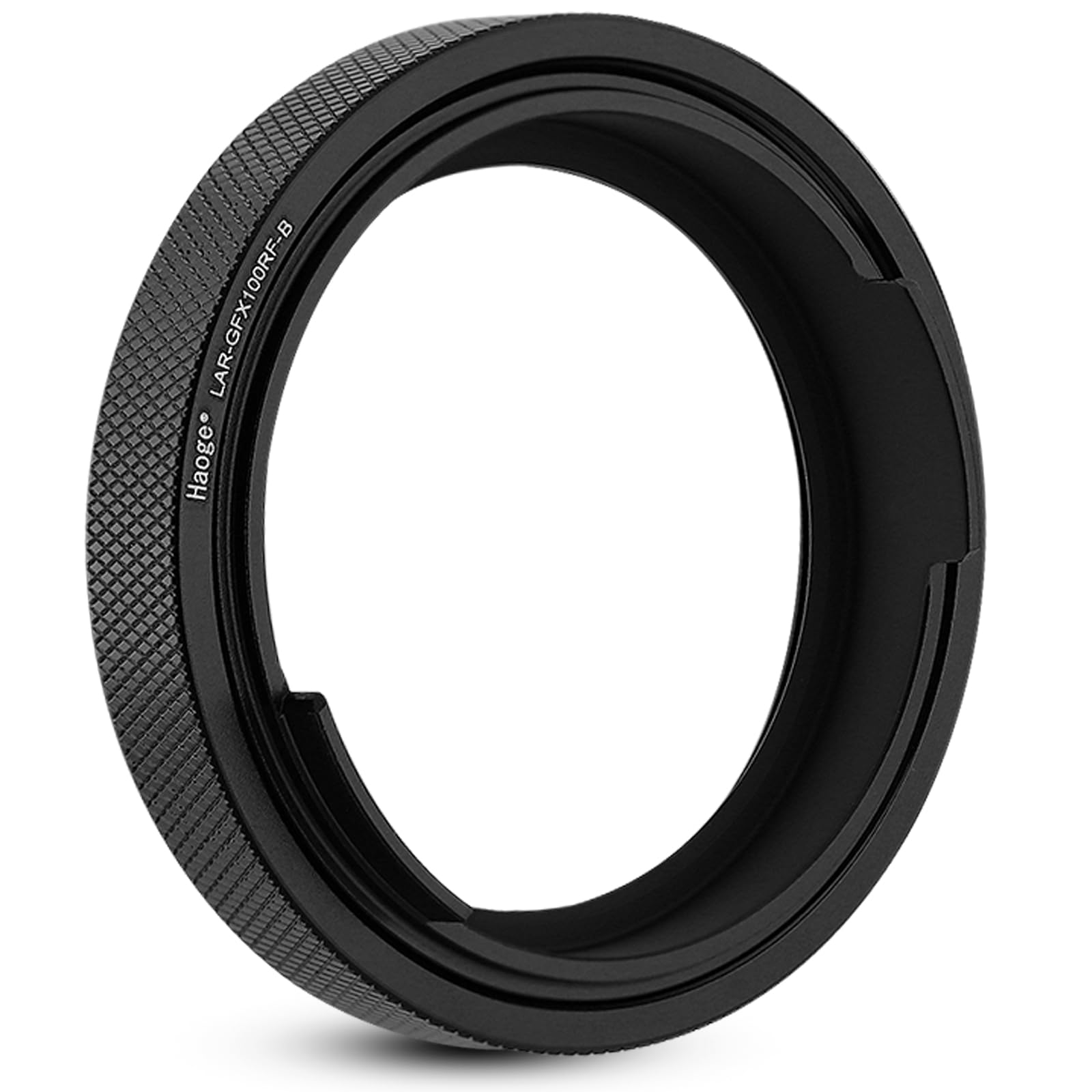 Haoge Pierścień do kaptura, adapter do Fujifilm GFX100RF, kwadratowa, metalowa osłona obiektywu, akcesoria Bayonet Shades kompatybilne z GFX100RF, oryginalny obiektyw, czarna