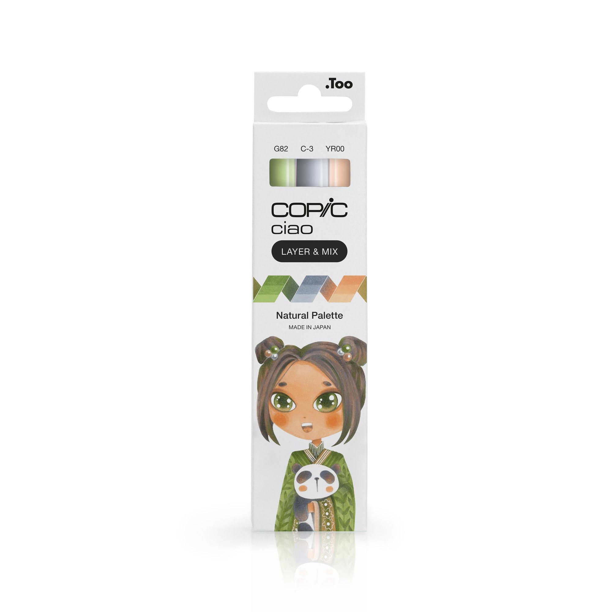 COPIC Ciao Layer & Mix Pen Set Of 3 Natural Palette Markers, Art, Craft, Colouring, Graphic, Highlighter, Design, Anime Manga