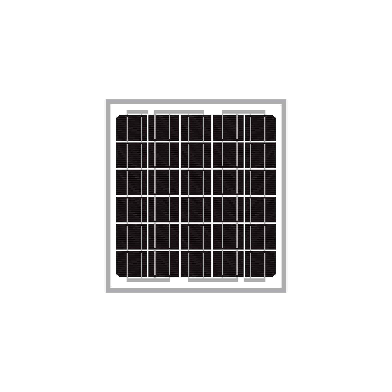 Newpowa 5W(Watts) 12V(Volts) 5W Monocrystalline 10BB Solar Panel Battery Maintainer High-Efficiency PV Module Power for Battery Charging of Boat RV Gate Opener Fences
