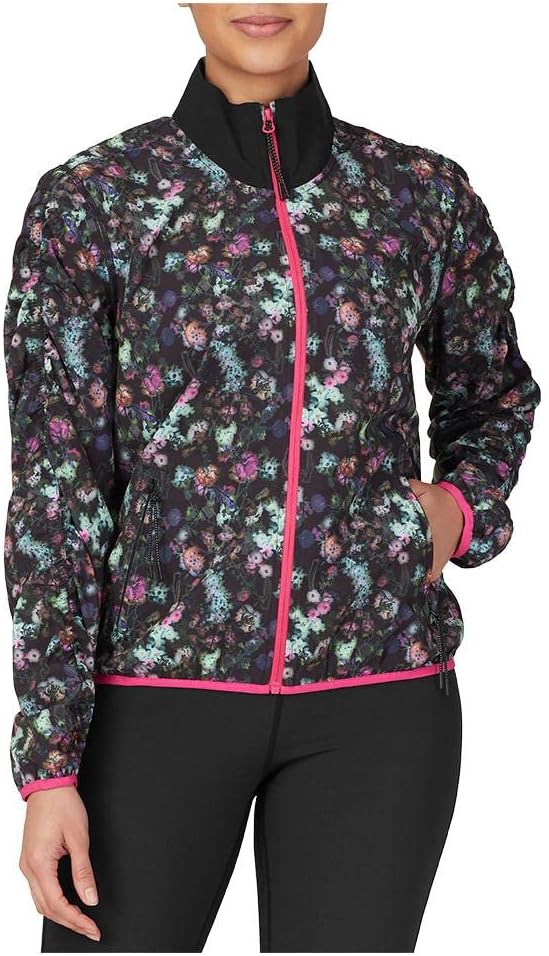 Fila Mujer Kick Serve Chaqueta Estampada Floral/Negro/Rosa Fnvyock XS
