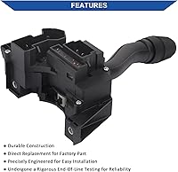 Vista 4 de Obaee Interruptor de señal de giro, limpiaparabrisas, interruptor multifunción compatible con Ford F-150 250 350 1997-1999, F-250 350 450 550 Super