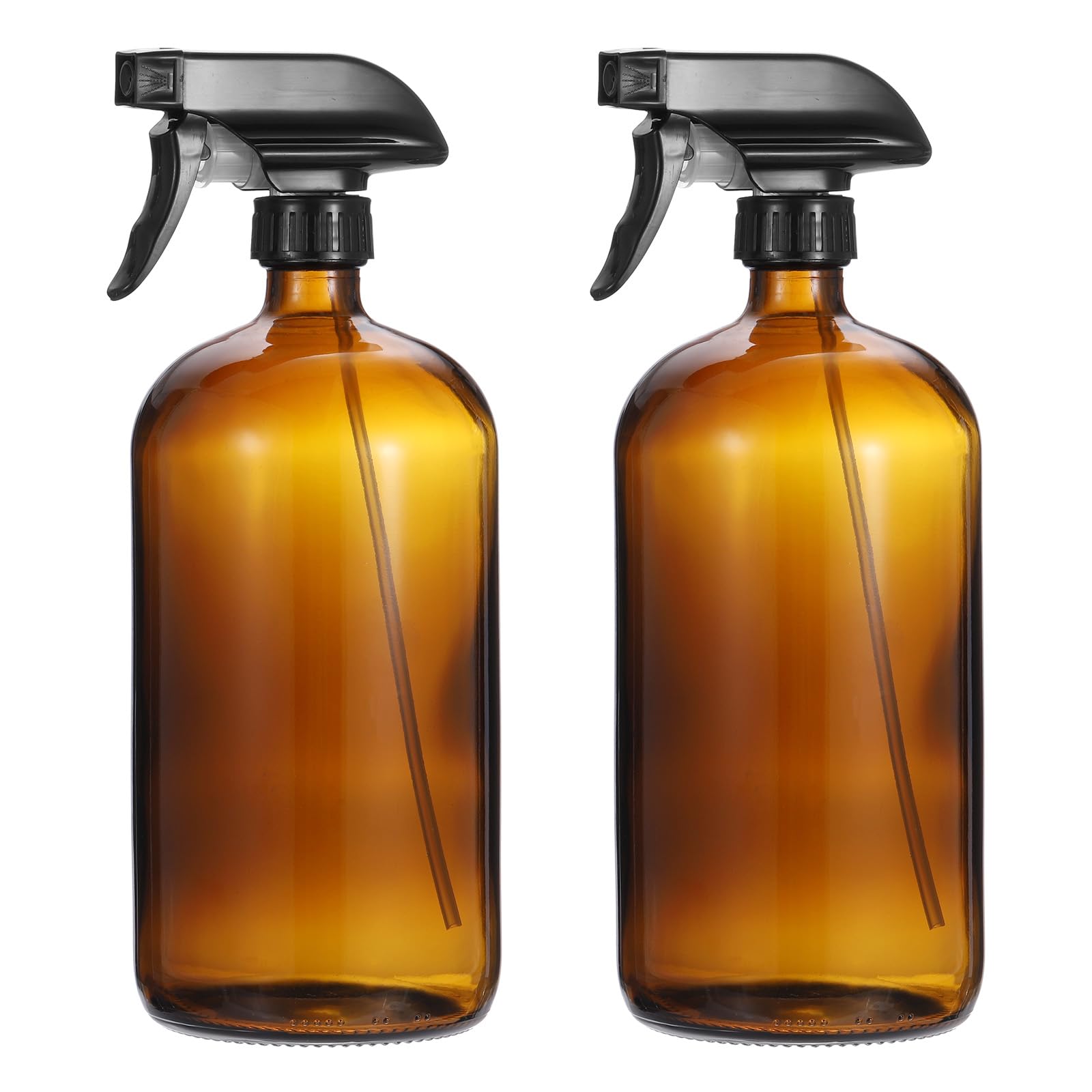 PATIKIL 2pcs 32oz Bouteilles Vaporisateur En Verre Transparent Noir