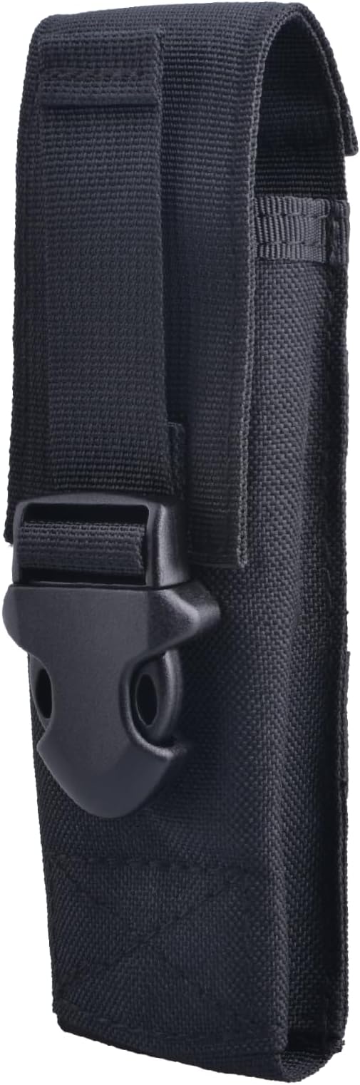 JEELAD Light Pouch, Flashlight Storage Bag, Light Case, Flashlight Holder, Molle Storage Case, EDC Pouch, Military Belt, Tactical Flashlight, Small, Portable, Convenient, For Travel, Mountain Climbing