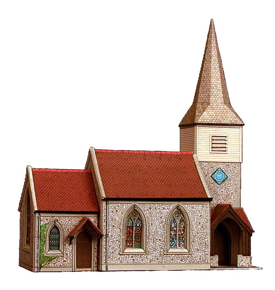 B29 Superquick Country Church - 1/72 OO/HO - Card Model Kit