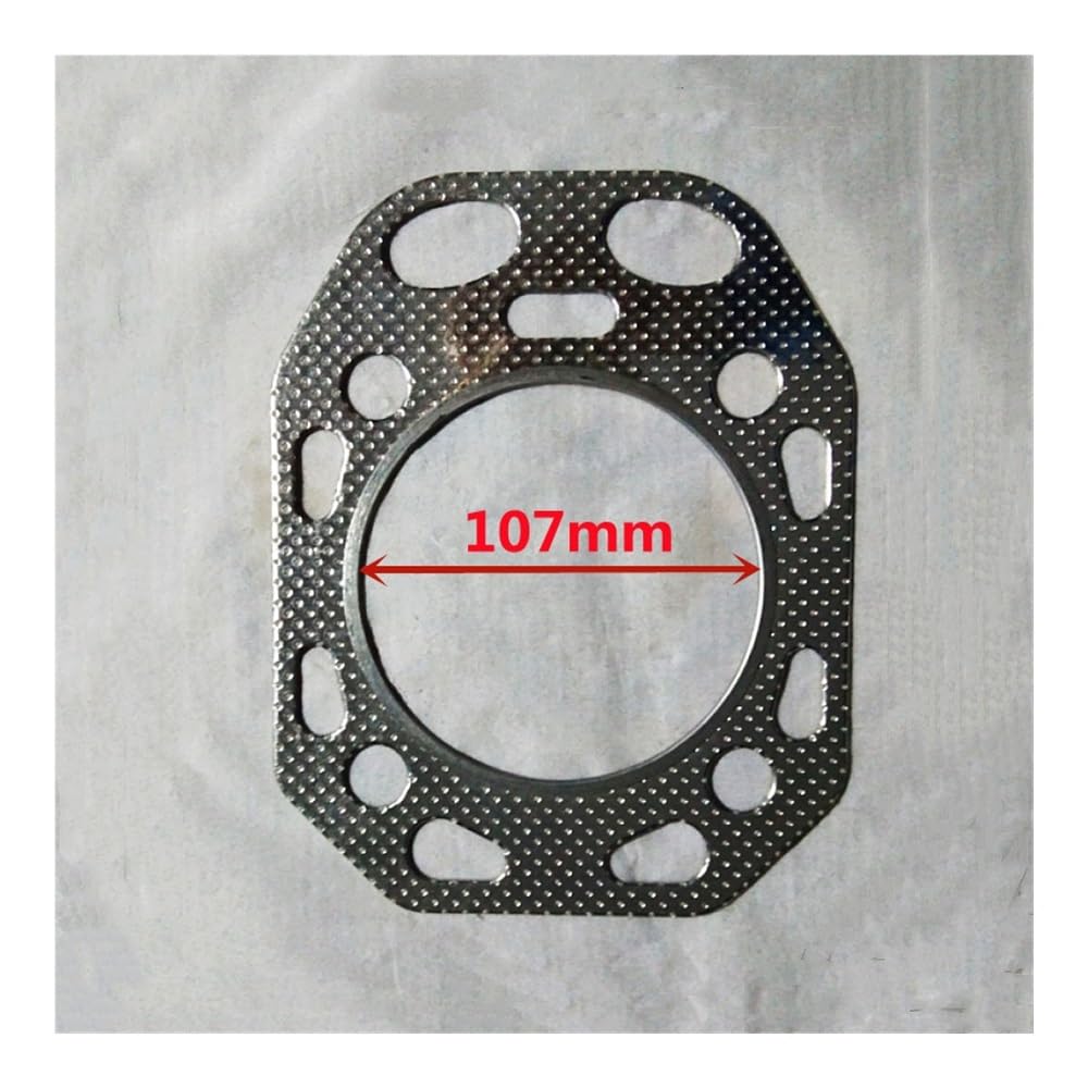 Guarnizione Testata iniezione Diretta | Adatto for motore diesel S1100 ZS1100 107MM(3 X Gasket)