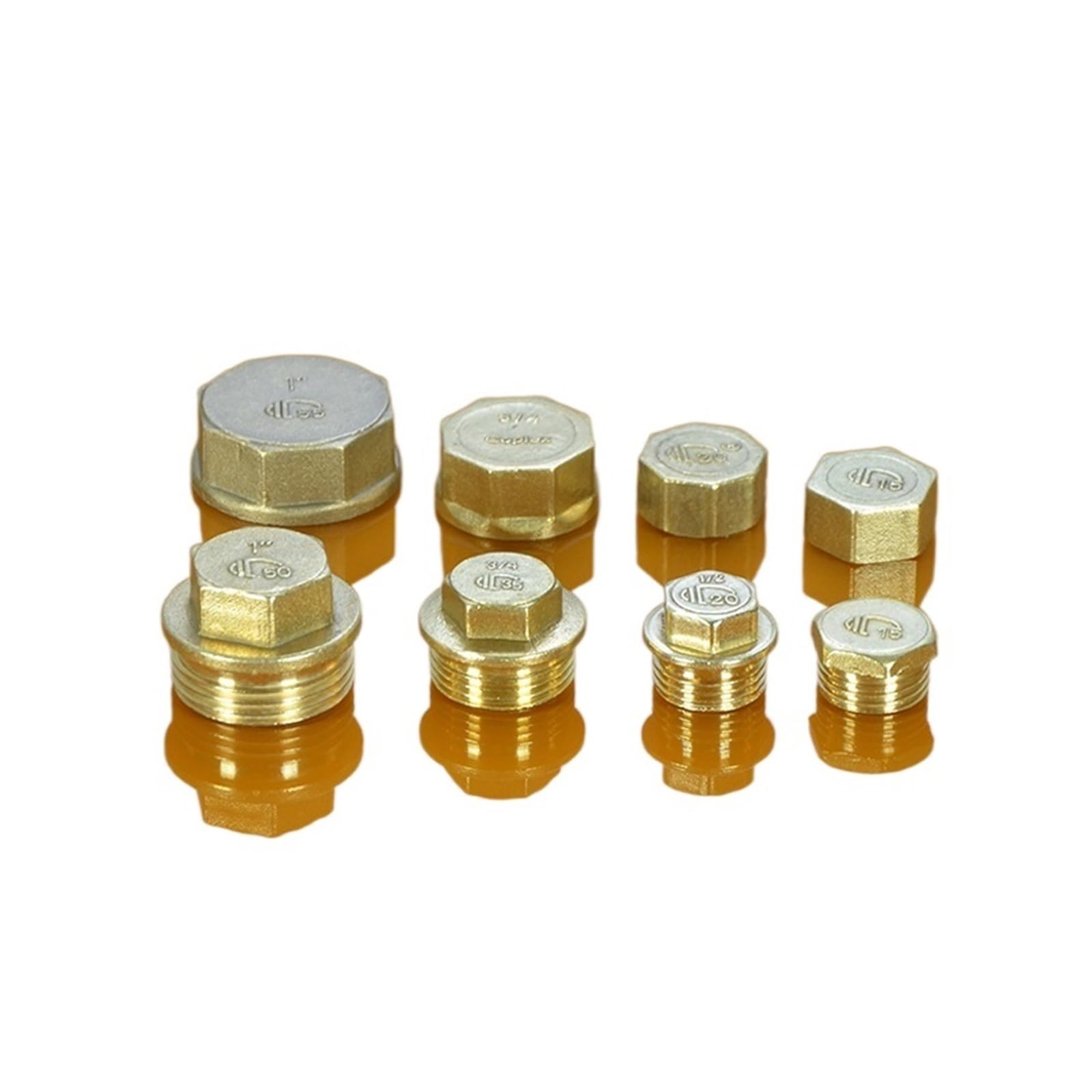 Amazon.co.jp: PHONKOM 配管プラグ DN15 G1/2