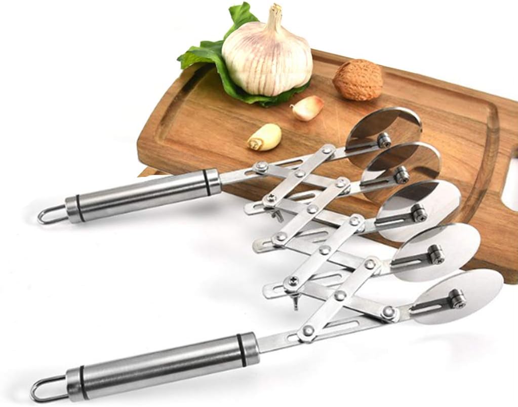 5-wheel Knife Spaghetti And Slicer Stainless Steel Pizza Slicer Multiple Pasta Roller Cutter Tools