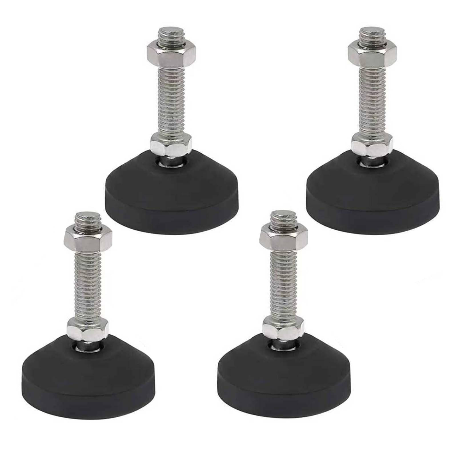 RHUAFET Adjustable Levelling Feet, 4 Pack M 12 x 80mm Furniture Levellers Heavy Duty 300kg Load