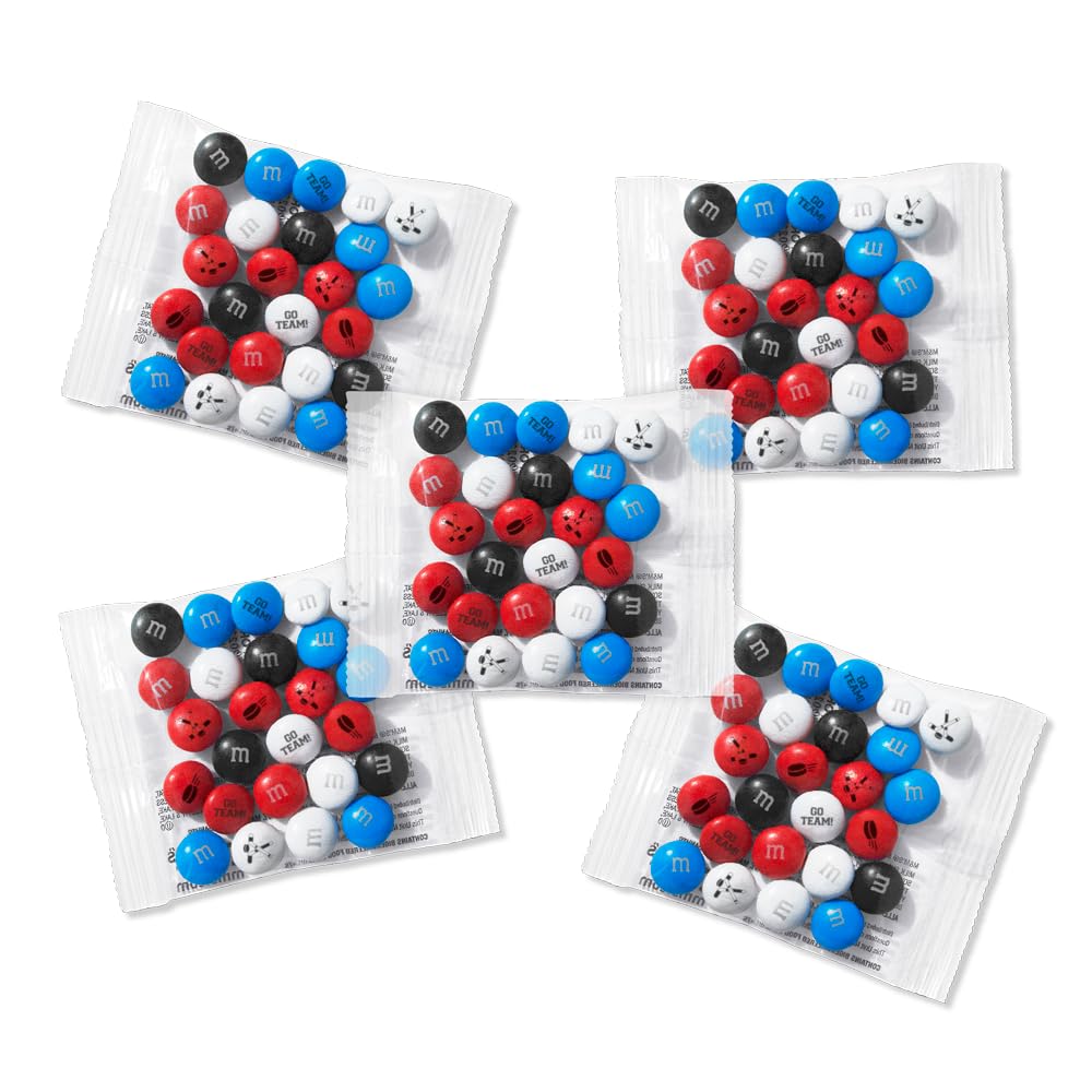 M&M'S WORLD Hockey Milk Chocolate Candy Party Favors, set of 30, for Hockey Party Decor, Gifts, Favors or Sports Theme Birthday