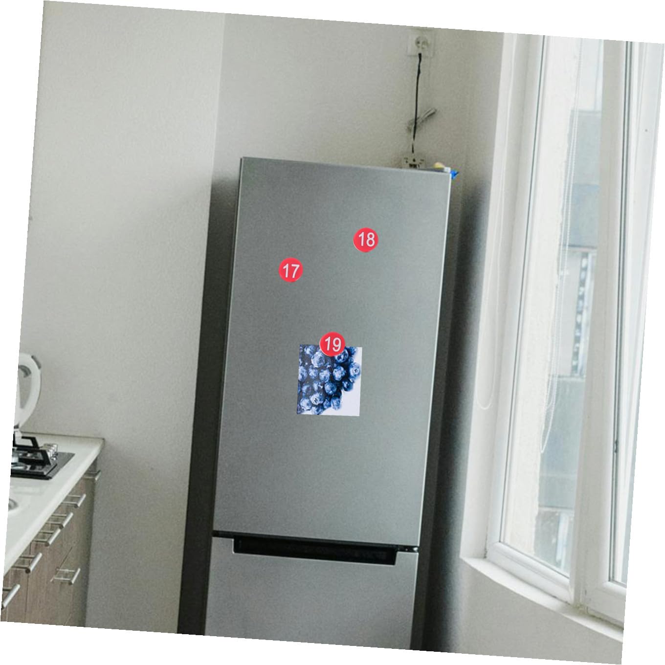 COLLBATH 50stücke Zahlen Kühlschrankmagnetaufkleber Frühpädagogische Dekoration Einfach Zu Verwenden Langlebig Und Sicher Für Kühlschrankdekor Und DIY-projekte Kreative Und
