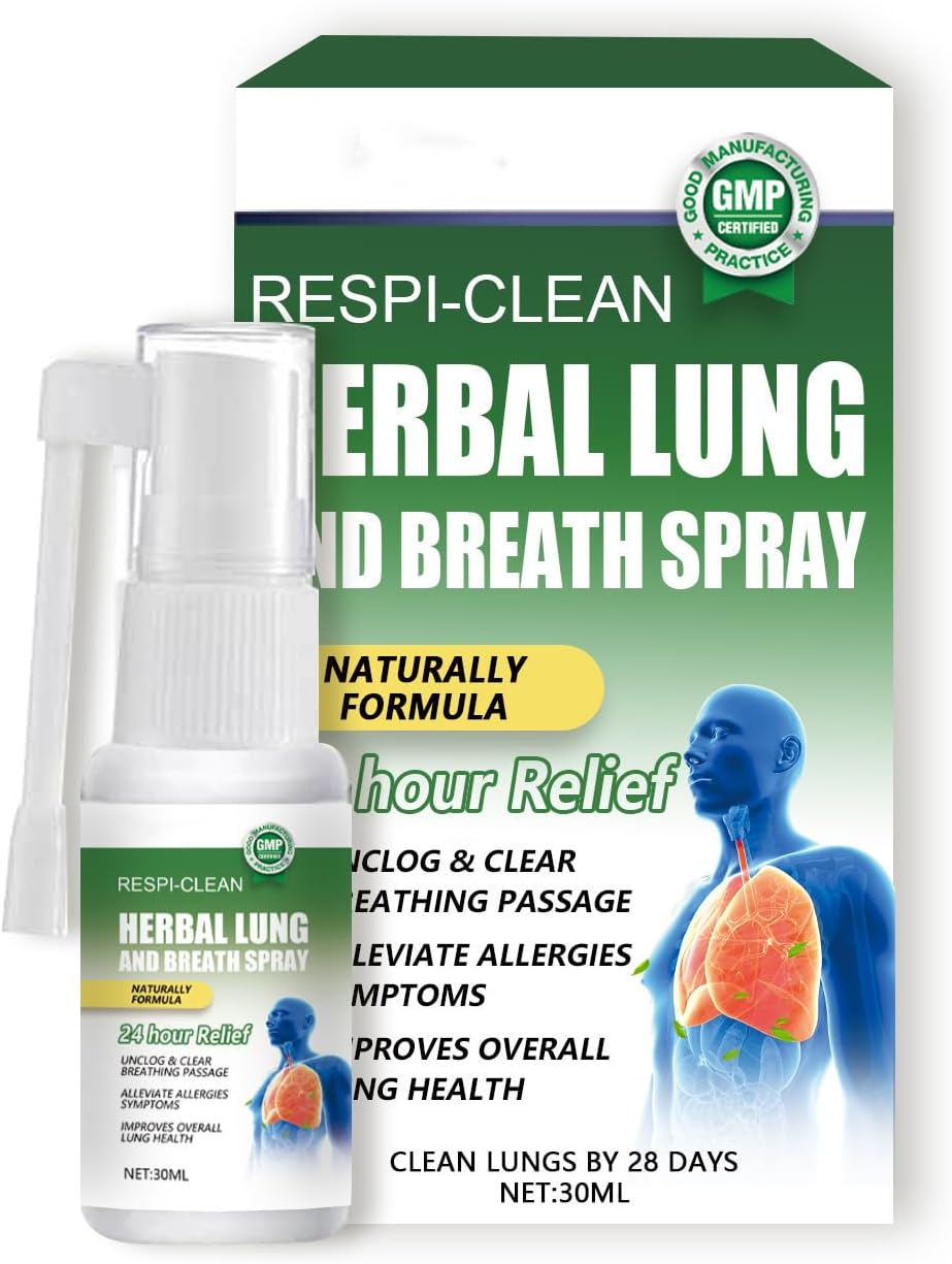 Herbal Lung and Breath Spray, Herbal Lung Cleansing Spray, Natural