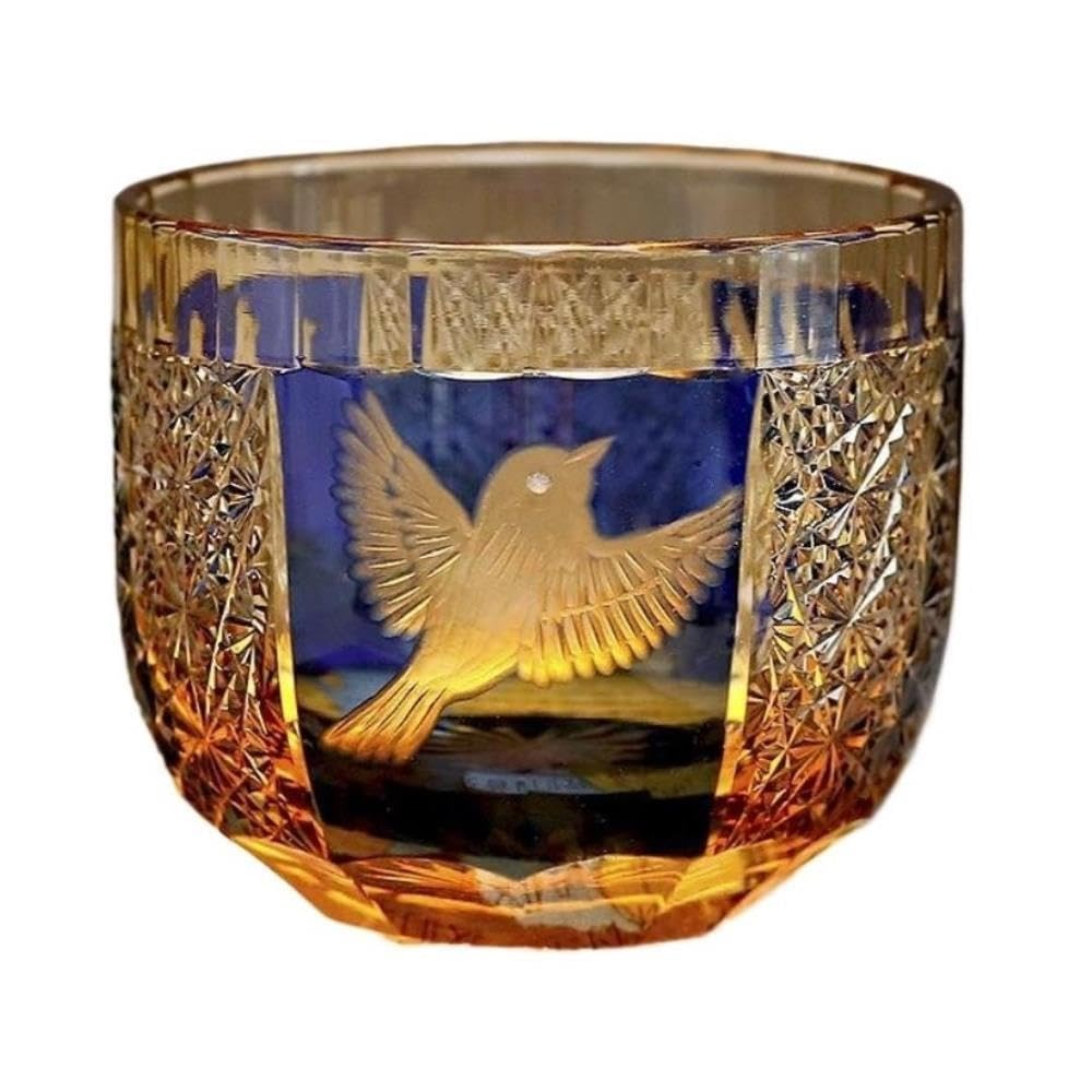 Handgeschnitzter Kristall-Sake-Becher, 60 ml Mini-Spirituosenglas