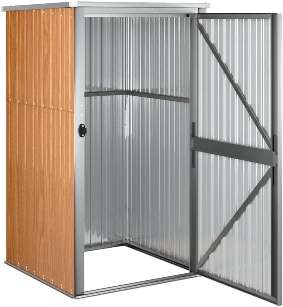 Interior view of the garden tool shed