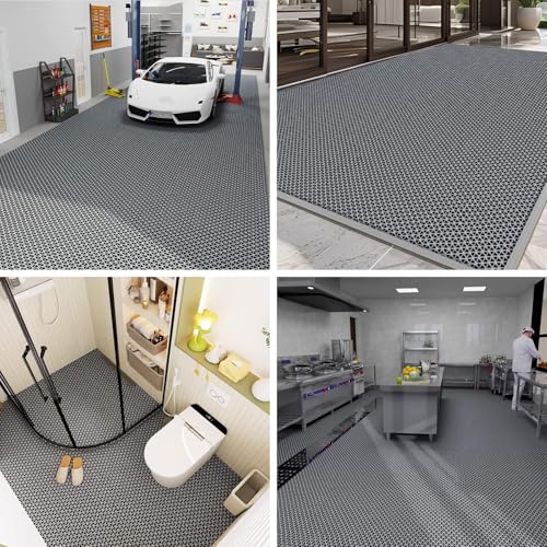 Tapis de sol antidérapant en maille creuse drainage d'eau optimal
