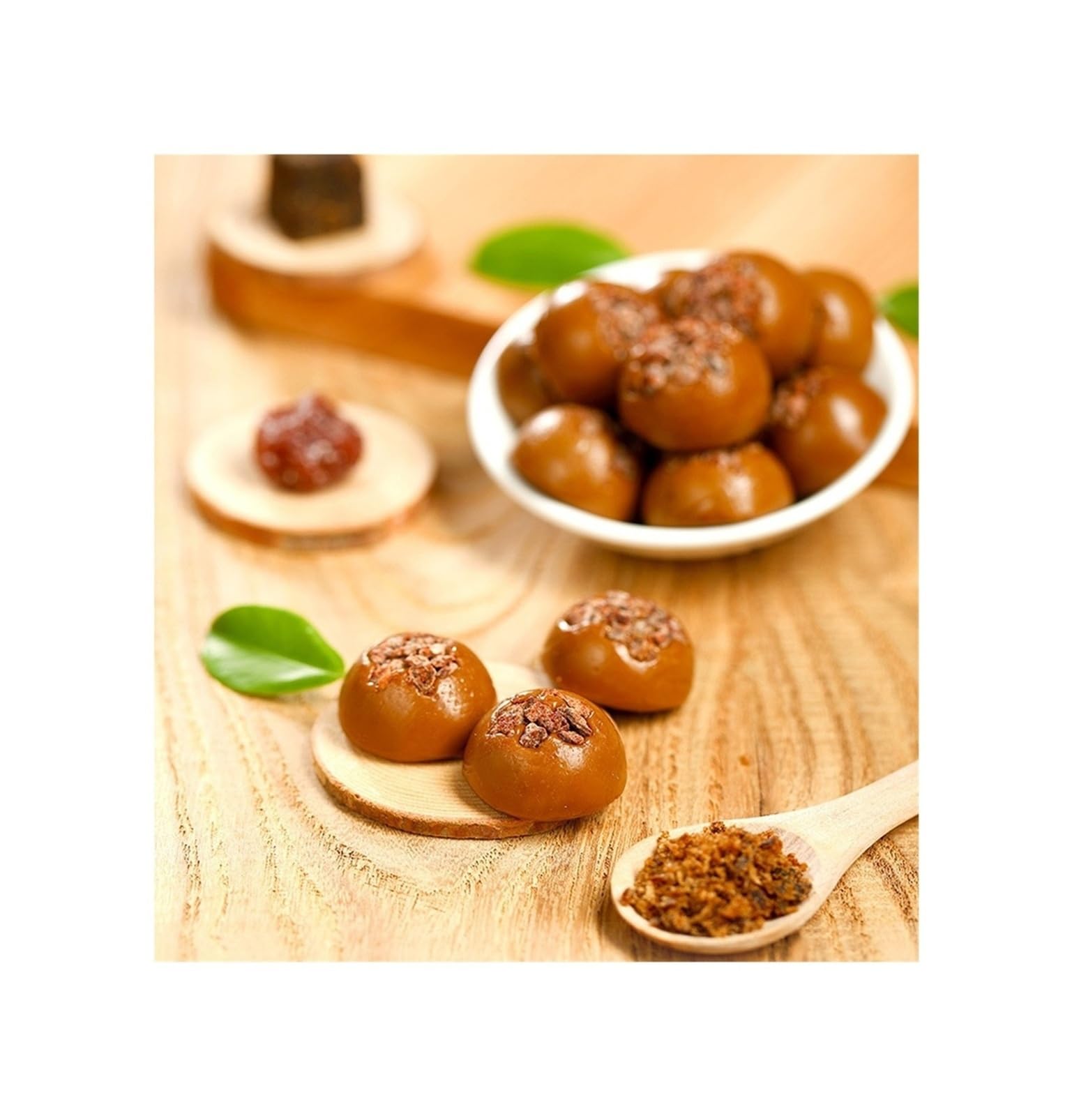 468 g de caramelos de ciruela y azúcar moreno, un regalo nostálgico agridulce, perfecto for bodas y meriendas diarias.