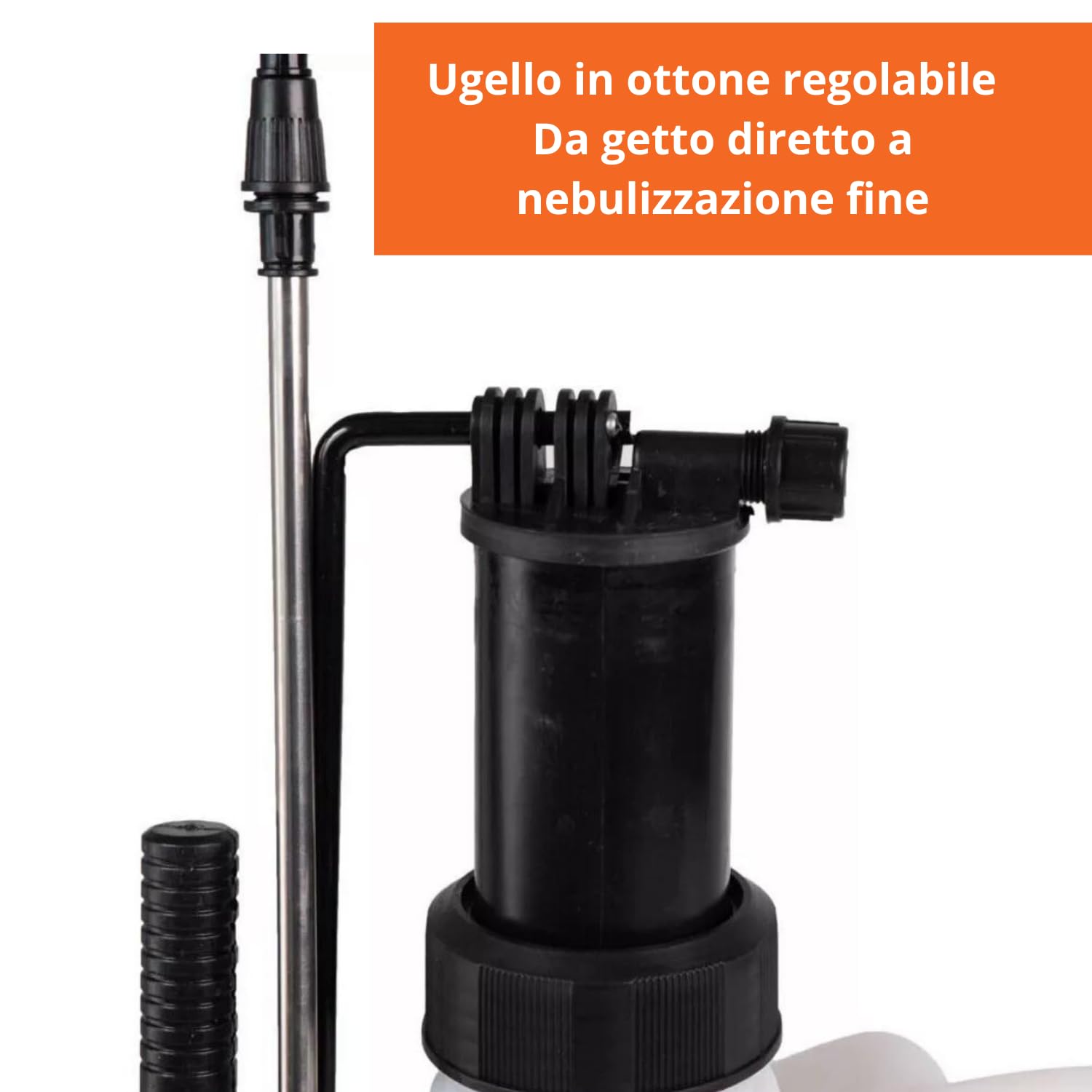 Pompa Irroratrice a Batteria con Atomizzatore a Spalla, Nebulizzatore 16L con Ugelli Intercambiabili per Verderame