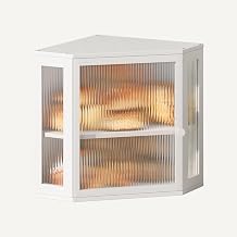 Corner Bread Box for Kitchen Countertop,Bread Storage Bin White, Medium