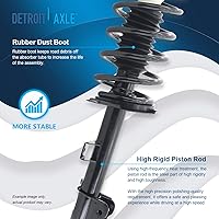 Vista 1388 de Detroit Axle - Kit de suspensión delantera de 10 piezas para Chevy Aveo Aveo5 Pontiac G3 Wave 2 Ready Struts Assembly 2 Enlaces de barra