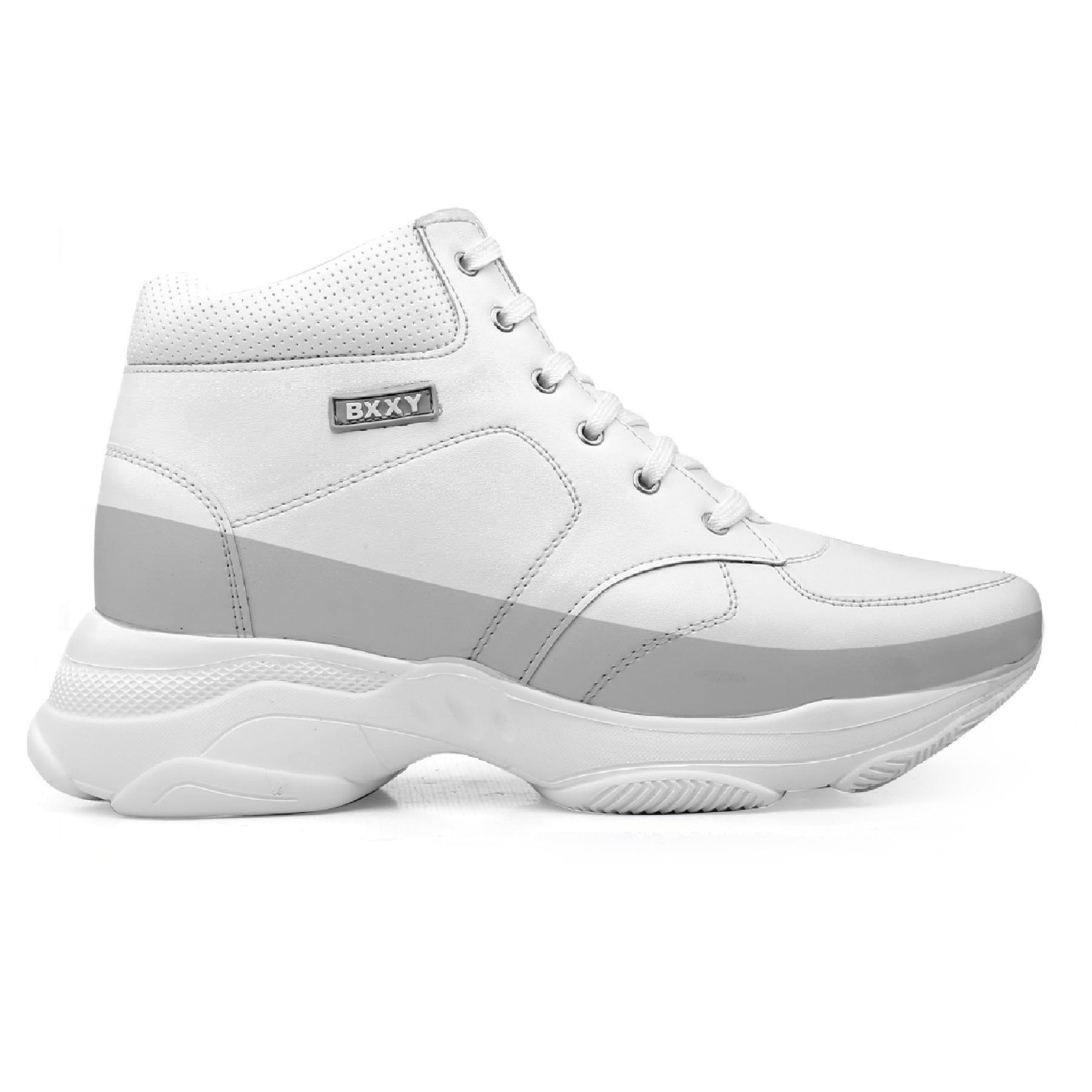 Men's 3 Inch Hidden Height Increasing Casual Sneaker Laceup and Light Weight Outdoor Boot.