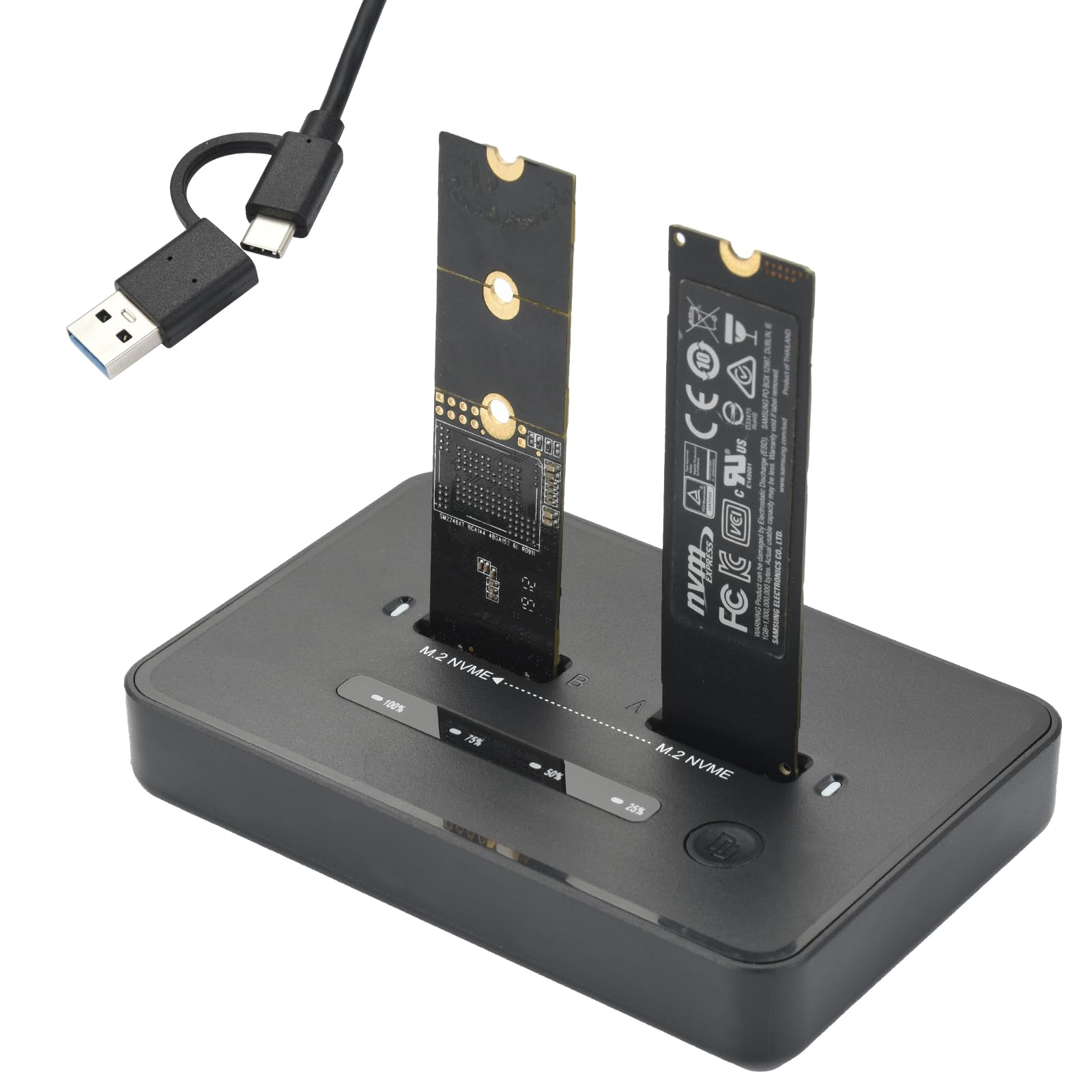 KALEA-INFORMATIQUE Contenitore USB 3.2 Gen 2x2 20G Per SSD NVMe Mac Prodotto Dopo Il 2013 In 12 16 Punti. Alluminio Spazzolato, Con Strumenti E Accessori