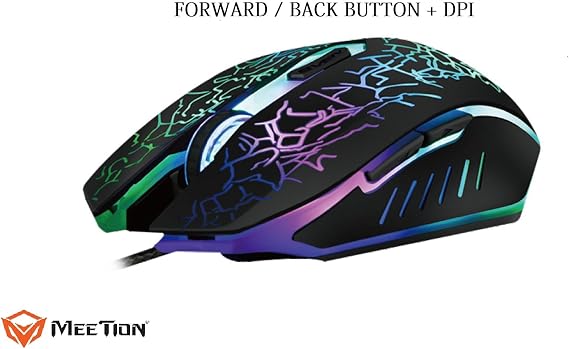 MeeTion M930 4 Color Lighting Gaming Gamer Mouse