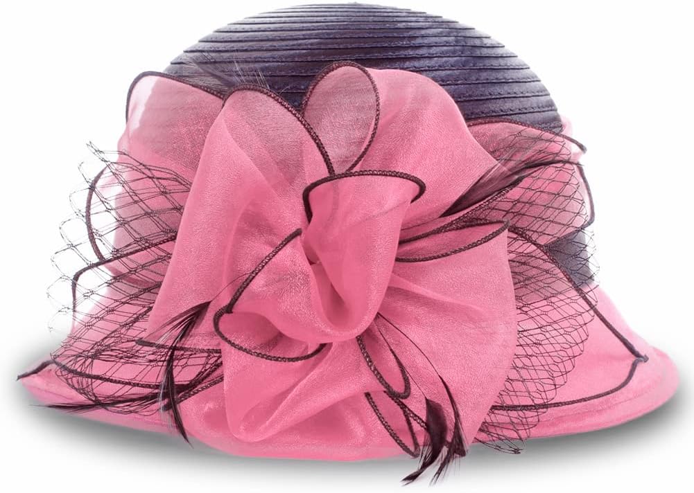 Janey&Rubbins Womens Church Derby Wedding Fascinators Cloche Bucket Bowler Hat